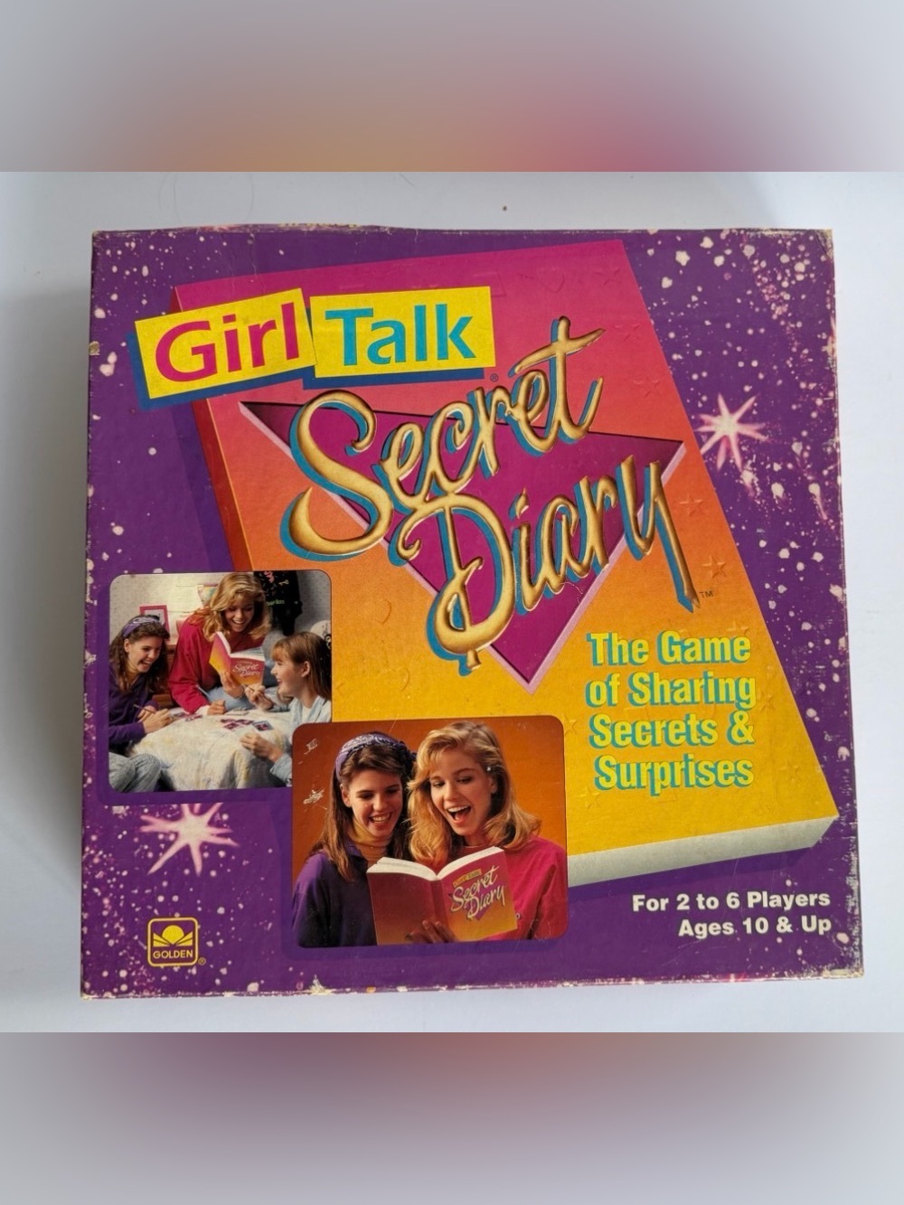 Vintage 1991 Girl Talk Secret Diary Board Game Golden 5058 Near Complete